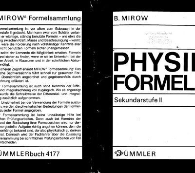 خرید و دانلود نسخه کامل کتاب Physik-Formeln. Sekundarstufe 2: Formelsammlung 10. Auflage