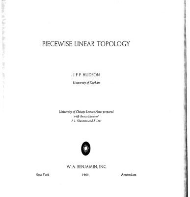 خرید و دانلود نسخه کامل کتاب Piecewise Linear Topology