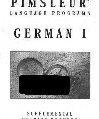 خرید و دانلود نسخه کامل کتاب Pimsleur – German I – Booklet