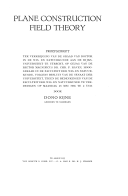 خرید و دانلود نسخه کامل کتاب Plane construction field theory