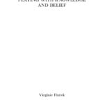 خرید و دانلود نسخه کامل کتاب Playing with Knowledge and Belief [PhD Thesis]