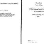 خرید و دانلود نسخه کامل کتاب Polynomial and matrix computations. Fundamental algorithms