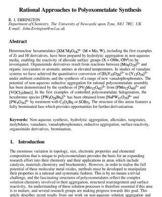 خرید و دانلود نسخه کامل کتاب Polyoxometalate Chemistry From Topology via Self-Assembly to Applications