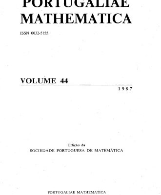 خرید و دانلود نسخه کامل کتاب Portugaliae Mathematica vol. 44