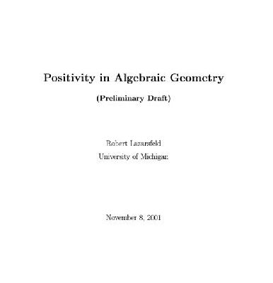 خرید و دانلود نسخه کامل کتاب Positivity in algebraic geometry