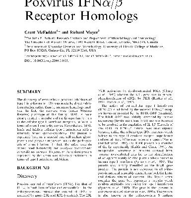 خرید و دانلود نسخه کامل کتاب Poxvirus IFNα/β Receptor Homologs