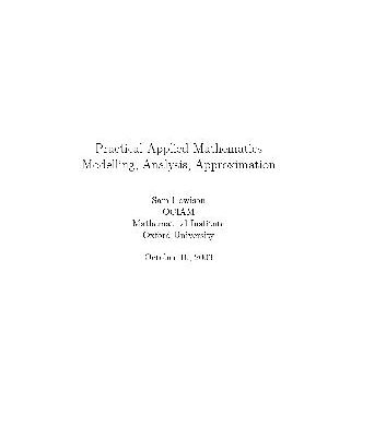 خرید و دانلود نسخه کامل کتاب Practical Applied Math. Modelling, Analysis, Approximation