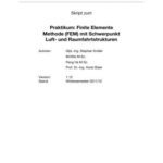 خرید و دانلود نسخه کامل کتاب Praktikum: Finite Elemente Methode (FEM) mit Schwerpunkt Luft – und Raumfahrtstrukturen
