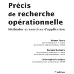 خرید و دانلود نسخه کامل کتاب Precis de recherche operationne Méthodes et exercices d’application