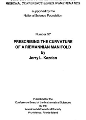 خرید و دانلود نسخه کامل کتاب Prescribing the curvature of a Riemannian manifold