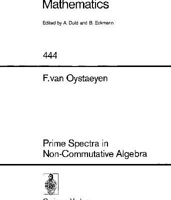 خرید و دانلود نسخه کامل کتاب Prime Spectra in Non-Communicative Algebra