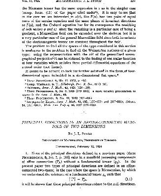 خرید و دانلود نسخه کامل کتاب Principal Directions in an Affine-Connected Manifold of Two Dimensions