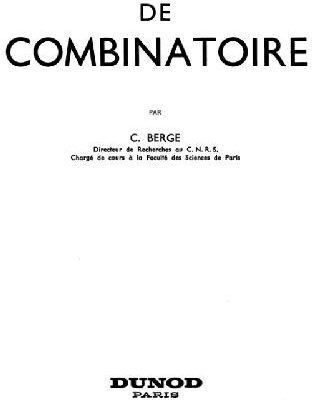 خرید و دانلود نسخه کامل کتاب Principes de combinatoire