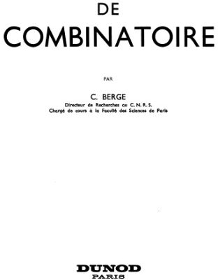 خرید و دانلود نسخه کامل کتاب Principes de combinatoire