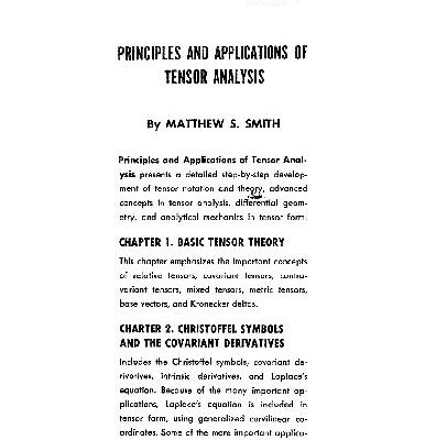 خرید و دانلود نسخه کامل کتاب Principles and Applications of Tensor Analysis