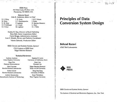 خرید و دانلود نسخه کامل کتاب Principles of Data Conversion System Design