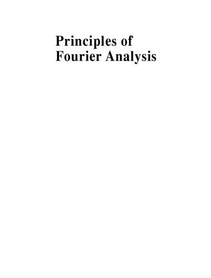 خرید و دانلود نسخه کامل کتاب Principles of Fourier Analysis