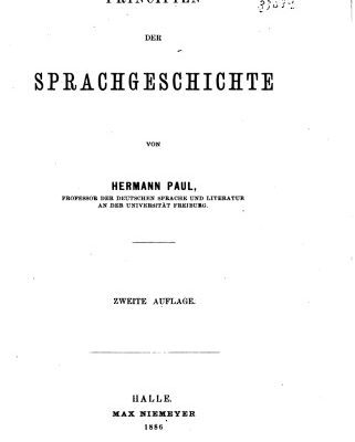 خرید و دانلود نسخه کامل کتاب Prinzipien der sprachgeschichte