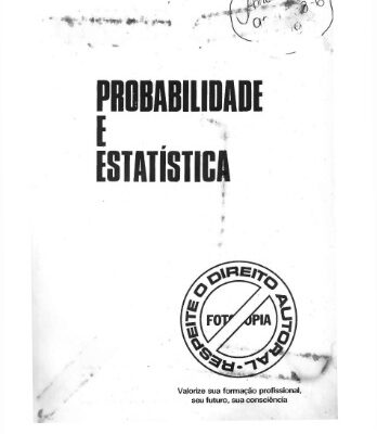 خرید و دانلود نسخه کامل کتاب Probabilidade e estatística