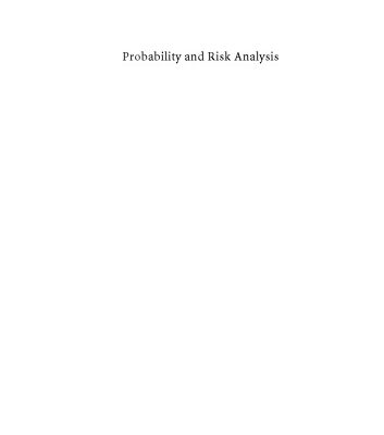 خرید و دانلود نسخه کامل کتاب Probability and Risk Analysis An Introduction for Engineers