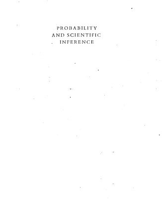 خرید و دانلود نسخه کامل کتاب Probability and scientific infererence