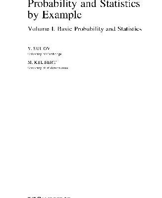 خرید و دانلود نسخه کامل کتاب Probability and Statistics by Example – Basic Probability and Statistics