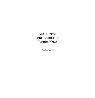 خرید و دانلود نسخه کامل کتاب Probability (lecture notes)