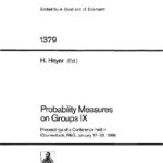خرید و دانلود نسخه کامل کتاب Probability Measures on Groups IX