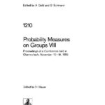 خرید و دانلود نسخه کامل کتاب Probability Measures on Groups VIII