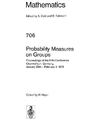 خرید و دانلود نسخه کامل کتاب Probability Measures on Groups