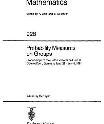 خرید و دانلود نسخه کامل کتاب Probability measures on groups
