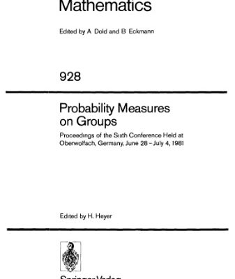 خرید و دانلود نسخه کامل کتاب Probability Measures on Groups