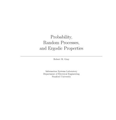خرید و دانلود نسخه کامل کتاب Probability, Random Processes and Ergodic Properties