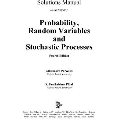 خرید و دانلود نسخه کامل کتاب Probability, random variables, stochastic processes: solution manual