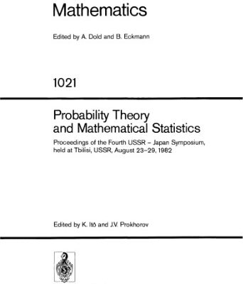 خرید و دانلود نسخه کامل کتاب Probability Theory and Mathematical Statistics