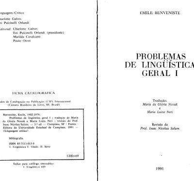 خرید و دانلود نسخه کامل کتاب Problemas de Linguística Geral I