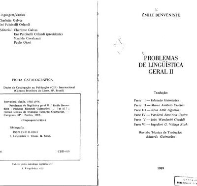 خرید و دانلود نسخه کامل کتاب Problemas de Linguística Geral II
