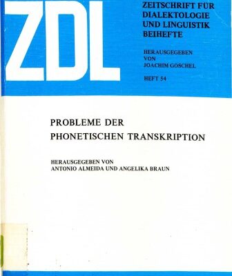 خرید و دانلود نسخه کامل کتاب Probleme der phonetischen Transkription
