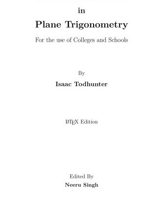 خرید و دانلود نسخه کامل کتاب Problems and Solutions in Plane Trigonometry
