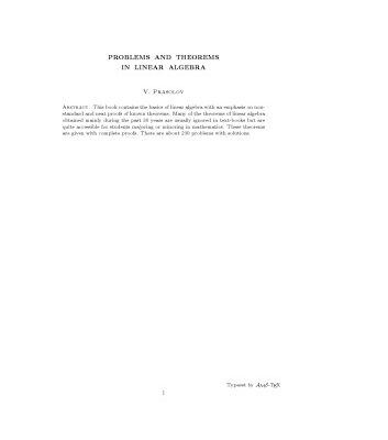 خرید و دانلود نسخه کامل کتاب Problems and theorems in linear algebra