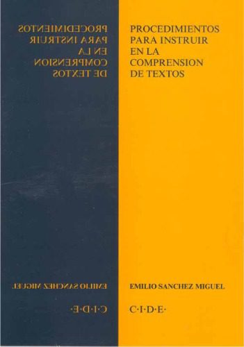 خرید و دانلود نسخه کامل کتاب Procedimiento para instruir en la comprension de textos_68b41827b8c9d.jpeg خرید و دانلود نسخه کامل کتاب Procedimiento para instruir en la comprension de textos