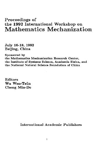 خرید و دانلود نسخه کامل کتاب Proceedings 1992 Int. Workshop on Mathematics Mechanization_6891ba06e5177.jpeg خرید و دانلود نسخه کامل کتاب Proceedings 1992 Int. Workshop on Mathematics Mechanization