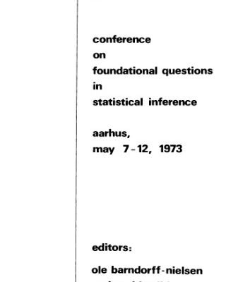 خرید و دانلود نسخه کامل کتاب Proceedings of Conference on Foundational Questions in Statistical Inference: Aarhus, May 7-12, 1973