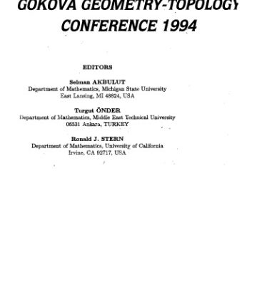 خرید و دانلود نسخه کامل کتاب Proceedings of Gokova Geometry-Topology Conference 1994