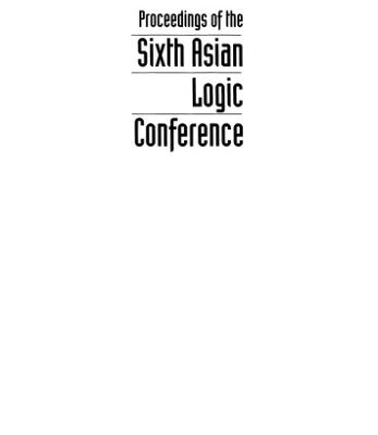 خرید و دانلود نسخه کامل کتاب Proceedings of the 06th Asian Logic Conference