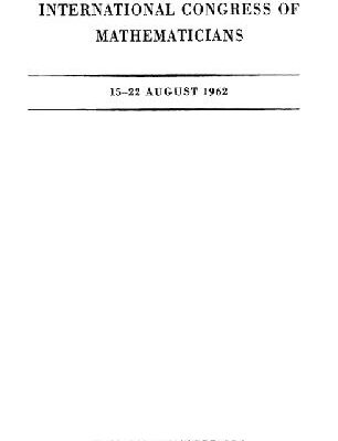 خرید و دانلود نسخه کامل کتاب Proceedings of the International Congress of Mathematicians 15-22 August 1962