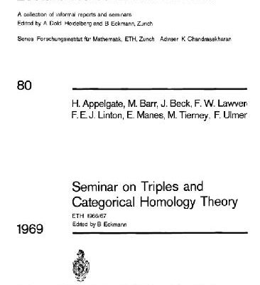 خرید و دانلود نسخه کامل کتاب Proceedings of the Seminar on Triples and Categorical Homology