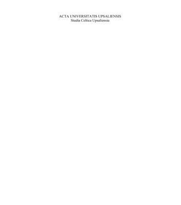 خرید و دانلود نسخه کامل کتاب Proceedings of the Seventh Symposium of Societas Celtologica Nordica (ACTA Universitatis Upsaliensis)