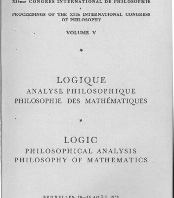 خرید و دانلود نسخه کامل کتاب Proceedings of the XIth International Congress of Philosophy, Vol. V: Logic. Philosophical Analysis. Philosophy of Mathematics (1953)