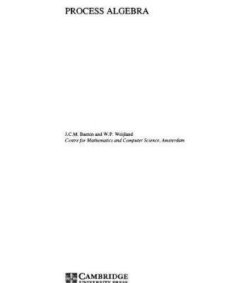 خرید و دانلود نسخه کامل کتاب Process algebra